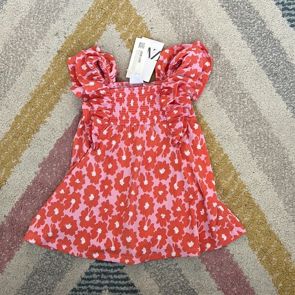 ZARA Kids | Russet | TEXTURED FLORAL DRESS - Picture 4 of 4